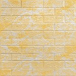 Декоративна 3D панель самоклейка під цеглу Бежевий мармур 700х770х3мм (062-3) SW-00000694