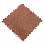 Пол-пазл плюшевый КОРИЧНЕВЫЙ 60*60*1cm (D) SW-00002083
