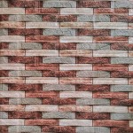 Декоративная 3D панель самоклейка под кирпич Коричневый Песчаник 700х770х4мм (340) SW-00000531