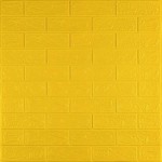3D панель самоклеюча цегла Жовта 700х770х3мм (010-3) SW-00001894