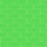 3D панель самоклеюча цегла Зелена 700х770х3мм (013-3) SW-00000639