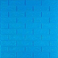 3D панель самоклеющаяся кирпич Синий 700х770х3мм (003-3) SW-00000661