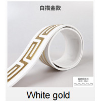 Молдинг 3000х50х6 мм Білий із золотом SW-00002688