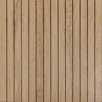 Покрытие виниловое самоклеющееся 3D рейки светлый миндаль 600*600*2,8мм (D) SW-00002204