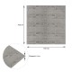 Самоклеюча декоративна 3D панель графітове дерево 700x700x4мм (079) SW-00000558