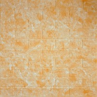 Декоративная 3D панель самоклейка под кирпич Бежевый мрамор 700x770x5мм (062) SW-00000032