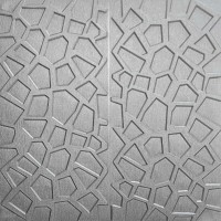 Самоклеющаяся декоративная потолочно-стеновая 3D панель серебряная 700x700x8мм (118) SW-00000236
