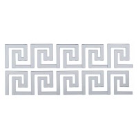 Зеркальный декор акриловый самоклеющийся серебро,10шт(D) SW-00002506