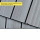 УЦІНКА. Покриття вінілове самоклеюче 3D рейки тік сивий 600*600*2,8мм (D) SW-00002966