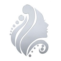 Зеркальный декор акриловый самоклеющийся Лицо серебро,16шт (D) SW-00002504