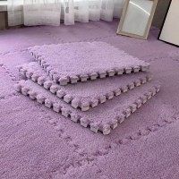 Підлога-пазл плюшевий ФІОЛЕТОВИЙ 30*30*1cm (D) SW-00002086