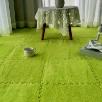 Пол-пазл плюшевый САЛАТОВЫЙ 30*30*1cm (D) SW-00002094