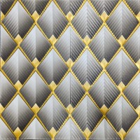 Панель стеновая 3D 700х770х4мм ромбы серые (D) SW-00001986