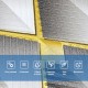 Панель стеновая 3D 700х770х4мм ромбы серые (D) SW-00001986