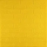 3D панель самоклеющаяся кирпич Желтый 700х770х3мм (010-3) SW-00001894