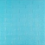 3D панель самоклеющаяся кирпич Бирюза 700х770х3мм (002-3) SW-00000573