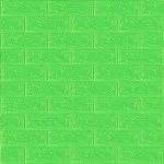 3D панель самоклеющаяся кирпич Зеленый 700x770x3мм (013-3) SW-00000639
