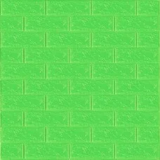 3D панель самоклеюча цегла Зелена 700х770х3мм (013-3) SW-00000639