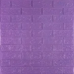 3D панель самоклеющаяся кирпич Пурпурный 700x770x3мм (014-3) SW-00000863