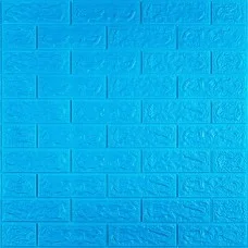 3D панель самоклеюча цегла Синій 700х770х5мм (003-5) SW-00000154
