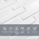 3D панель самоклеюча кладка біла 770х700х5 мм (031) SW-00000167