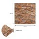 Самоклеящаяся декоративная 3D панель под кирпич красный песчаник 700x770x5мм (058) SW-00000177