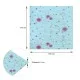 Самоклеящаяся 3D панель голубые одуванчики 700х770х4мм (322) SW-00001362