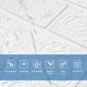 Панель стінова 3D marble square 700х770х3мм (D) SW-00002262