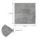 Самоклеящаяся декоративная 3D панель камень серебро 700х700х6мм (153) SW-00000187