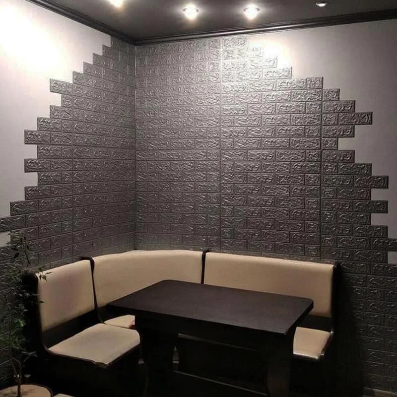 Панель стеновая 3D 700х770х2мм СЕРЕБРО (D) SW-00001908
